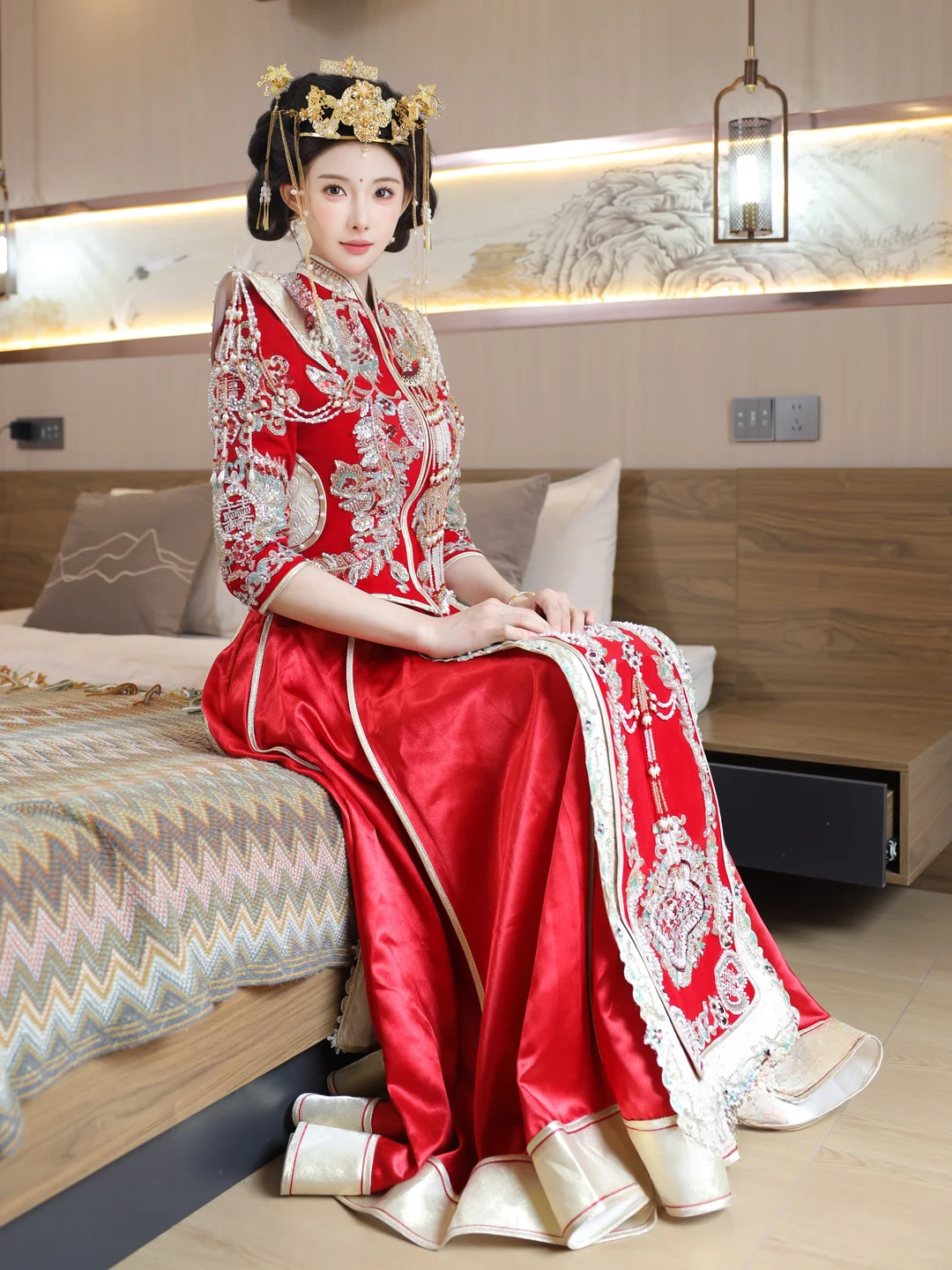 梨霜儿 - No.004 新娘红装 [113P-2.3GB] tg@simisebaisi 【丝足阁】001.webp